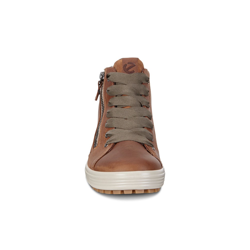 Tenis Mujer - ECCO Soft 7 Tred Gtx Hi - Marrom - EKA168907